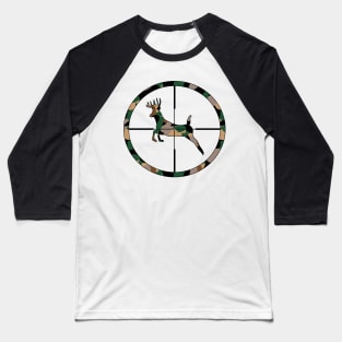 Hunter gifts, Hunting, Illustration, camouflage deer, scope Baseball T-Shirt